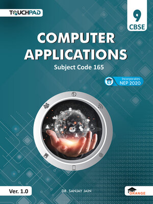 cover image of Touchpad Computer Applications Class 9